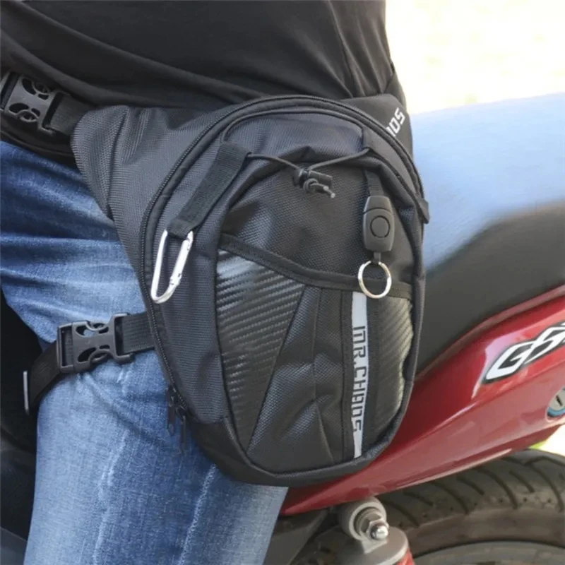 

Motorcycle Bag Men Fanny Thigh Canvas Belt Waist Pack Waterproof Thigh Bags Outdoor Bike Man Adjustable Leg Bag Moto Bag