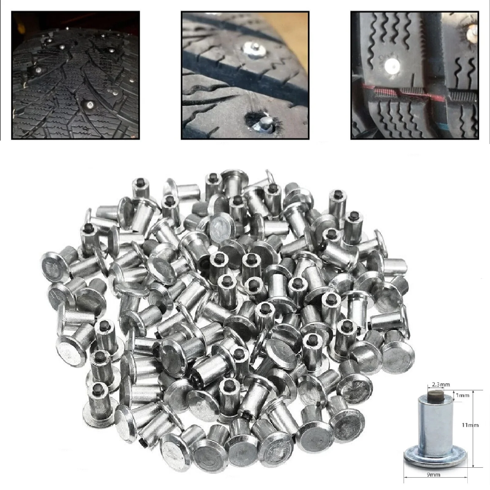 Universal119mmTireSpikesCarWheelTyreSnowSpikesStudsAntislip