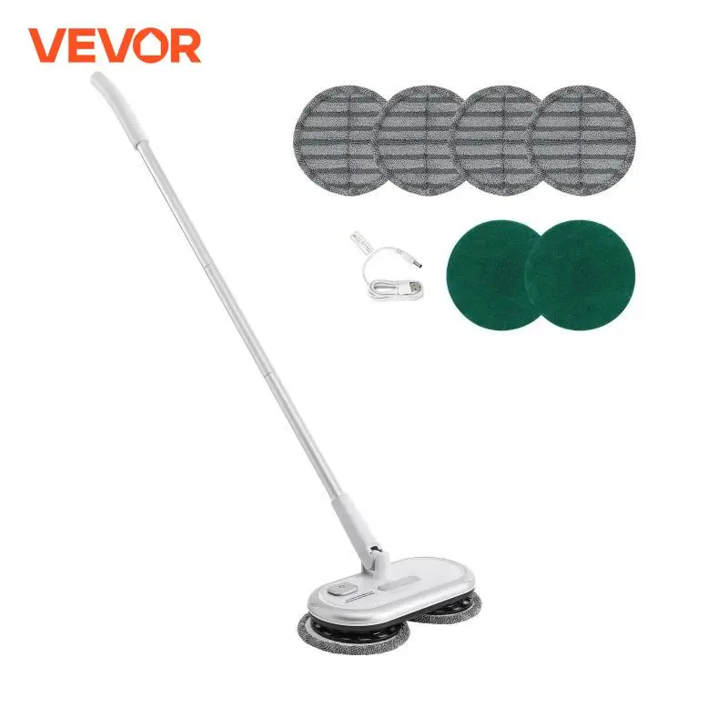Cordless Electric Spin Mop with Dual Mop Heads