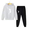Fashion 2Pcs Hoodie+Pants Sports Suits 4-14 Years Boys Girls Casual Outfits Tracksuits Children Clothing Sets Kids Autumn Spring 5