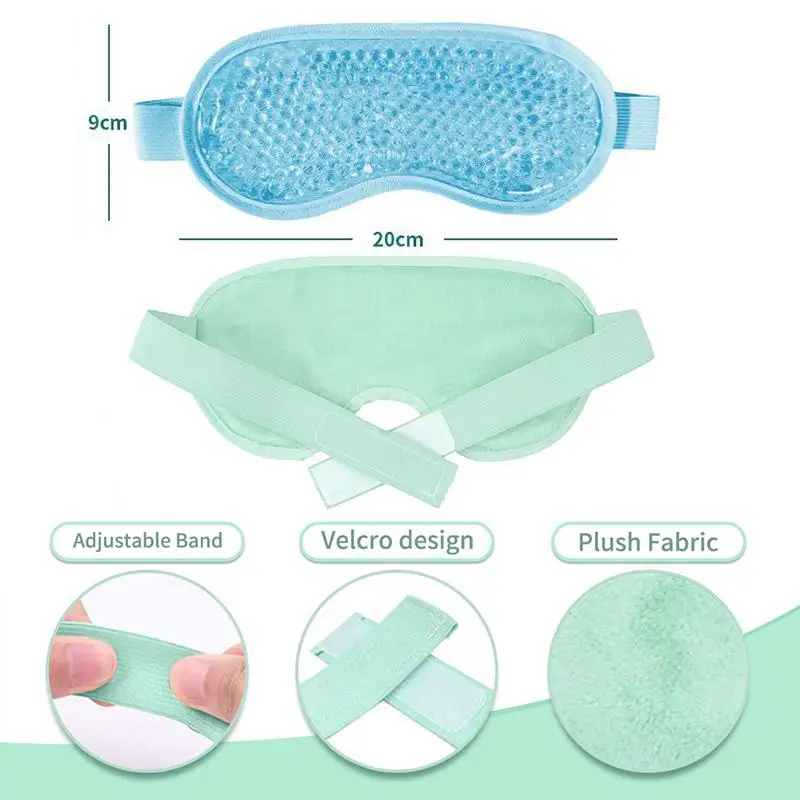 Cold Gel Eye Mask Cooling Eye Mask Heating for Dry Eye Reusable Cold Compress Ice Pack Sleeping Mask Heat Eye Patch Eye Cover