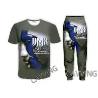 Rapper DMX  3D Printed Casual T-shirt + Pants Jogging Pants Trousers Suit Clothes Women/ Men Sets for Women/Men   R02 2