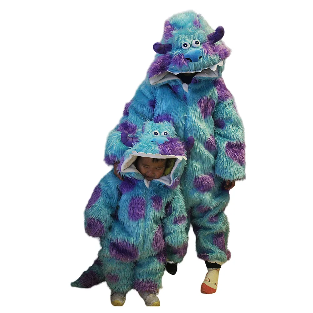 Children Pajamas Kigurumi Sullivan Monster Baby Toddler Funny Cartoon Romper Size 80 90 100 110 120 130