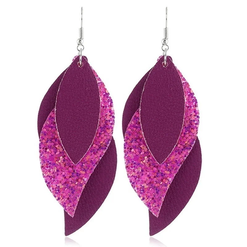Faux Leather Earrings - Image 6