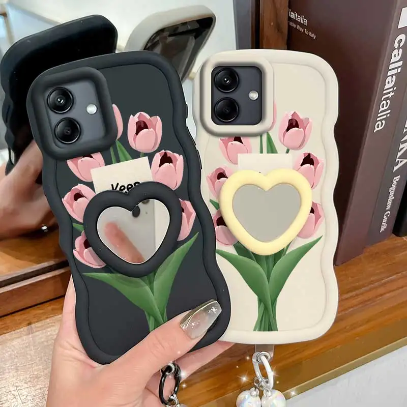 Stay Happy 3-Piece Phone Accessory Set: Phone Case, Lanyard, and Stand