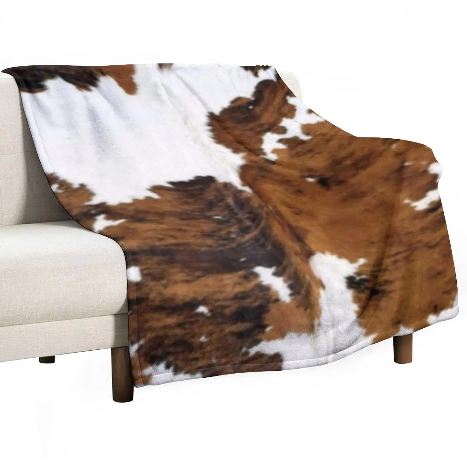 

Brindle Cow Hide Throw Blanket Comforter Blanket Fluffy Shaggy Blanket
