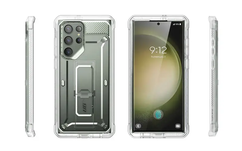 For Samsung Galaxy S23 Ultra Case 2023 SUPCASE UB Pro Full-Body Dual Layer Rugged Belt-Clip Case with Built-in Screen Protector
