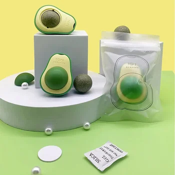 360° Rotation Cat Toy Cat Mint Cat Training Kitten Nutrition Energy Ball Cat Chew Toy Pets Interactive Balls Pet Chewing Toys 4