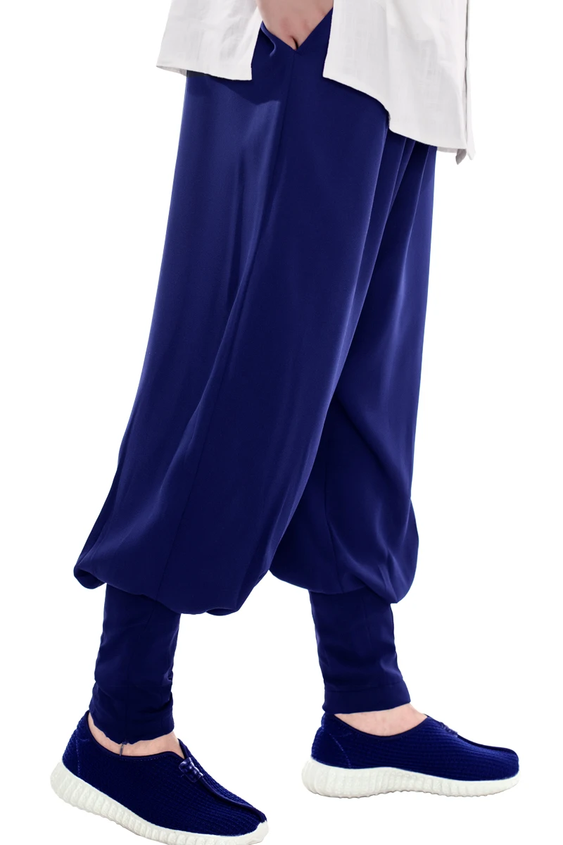 Summer Cotton Linen Monk Pants Buddhist Zen Lay Trousers Traditional Chinese Bottoms Buddha Shaolin Monk Kung Fu Pants