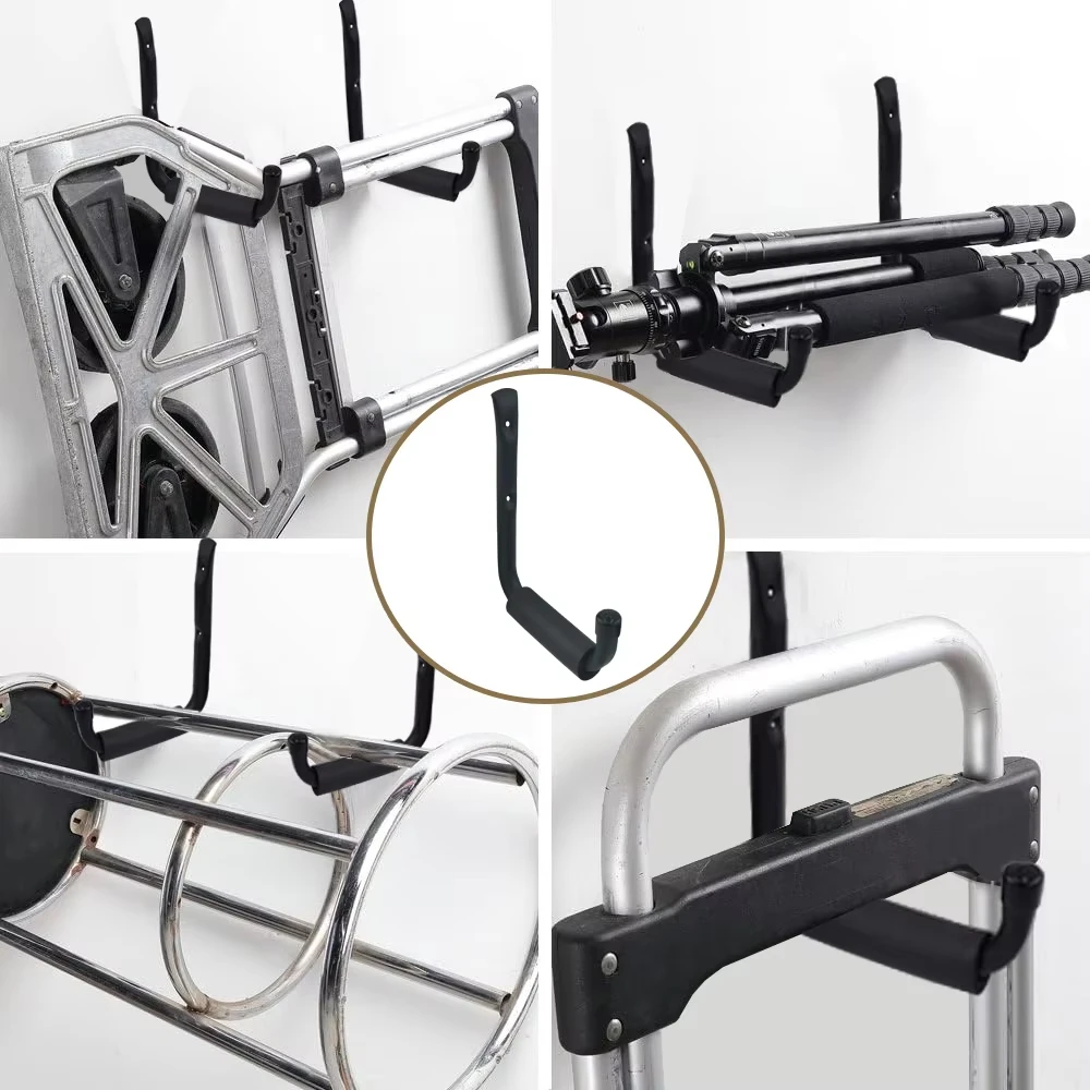 Heavy Duty 9-Inch Wall Hooks for Garage Storage - 60LBS Capacity