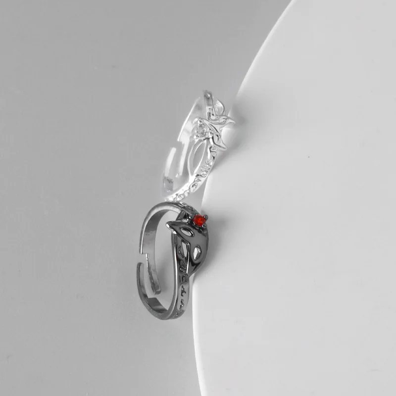 Anime Ring Game Persona 5 Unisex GoroAkechi Crow JOKER Ren Amamiya Cosplay Adjustable Opening Couple Rings