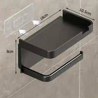 Toilet Paper Holder Plastic Storage Rack Kitchen Towel Placement of seasoning bottles Bathroom Wall Roll of Paper Phone Storage 6