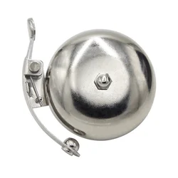Retro Ultra Loud Bike Bell - Classic Bicycle Horn Accessory (Silver)