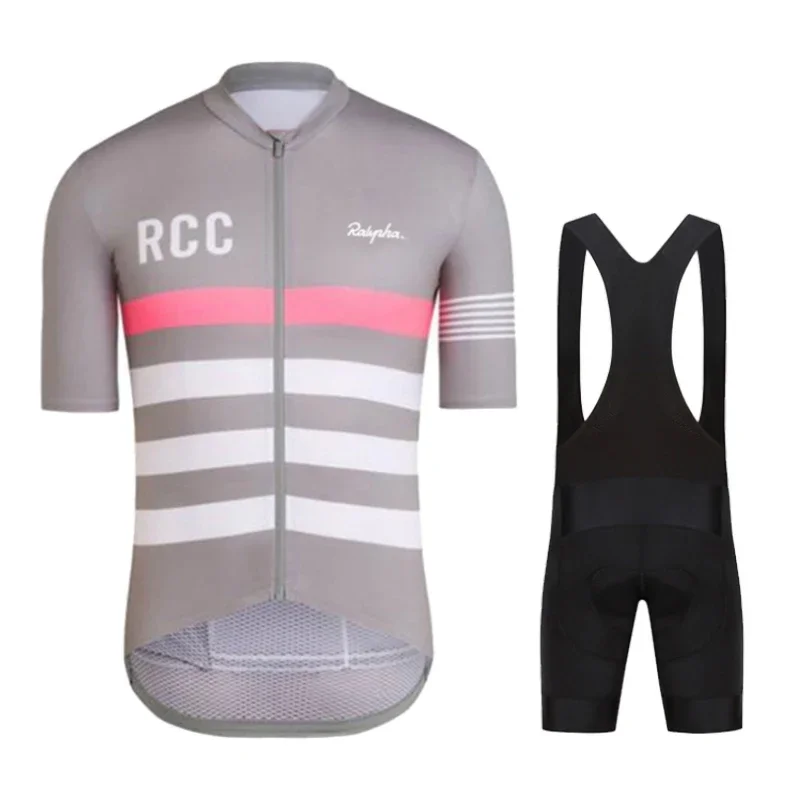 Raphaful 남성용 사이클링 저지 세트, 반팔, 빠른 건조, MTB 세트, RCC 자전거 의류, 여름