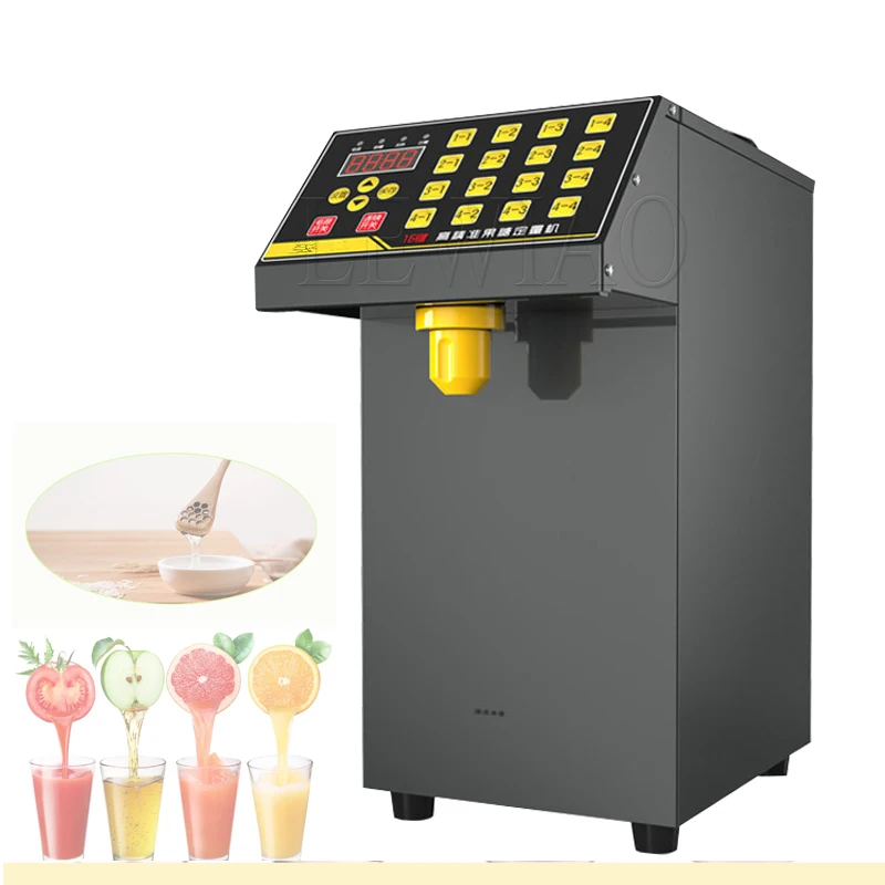 

Syrup Dispenser 16 Key Fructose Machine Sugar Dispense Machine Automatic 8L Quantitative Machine For Bubble Tea Shop