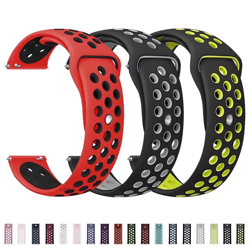 Sport Silicone Bracelet – Premium Watch Strap Replacement (20mm/22mm)
