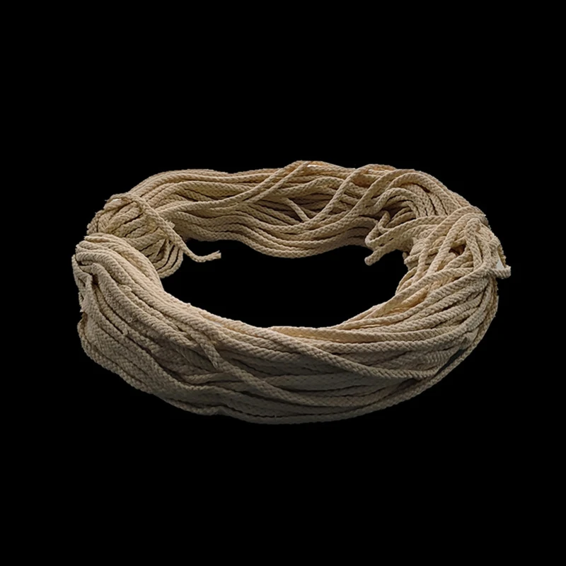 Description Picture 3 of item1m Round Cotton Candle Wicks Rope Diameter 6mm for DIY Alcohol Lamp Oil Lamp Candle Making Candle Woven Wick Accessories