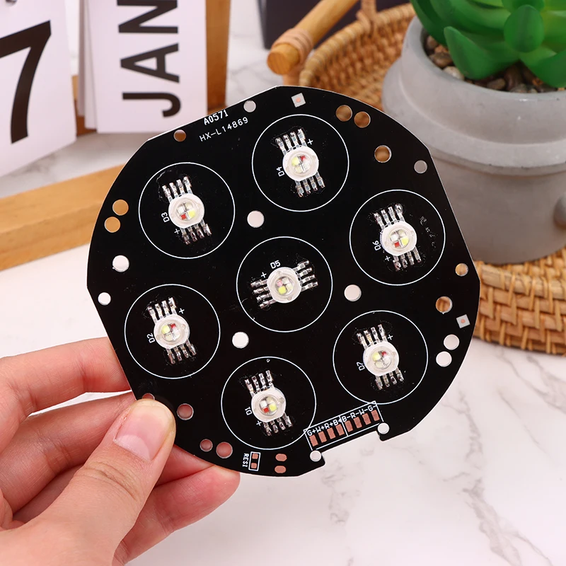 RGBW 무빙 헤드 라이트용 LED 라이트 보드, 무대 조명 효과 램프, LED 칩, 컬러 광원 비즈, 7x3W