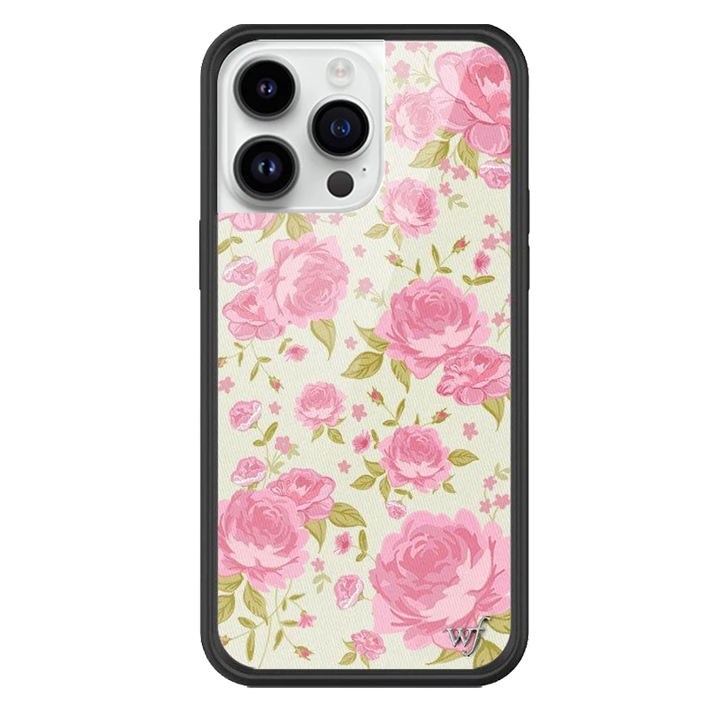 Charming Pink Wildflower 3D Cartoon Phone Case Cover