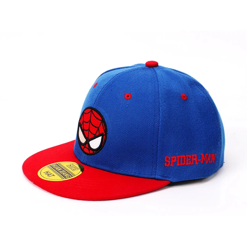 Disney Spiderman Cartoon Baby Hat Kids Baseball Cap Boy Girl Marvel Caps Snapback Hip Hop Child Toddler Cap Adjustable 2-8Y