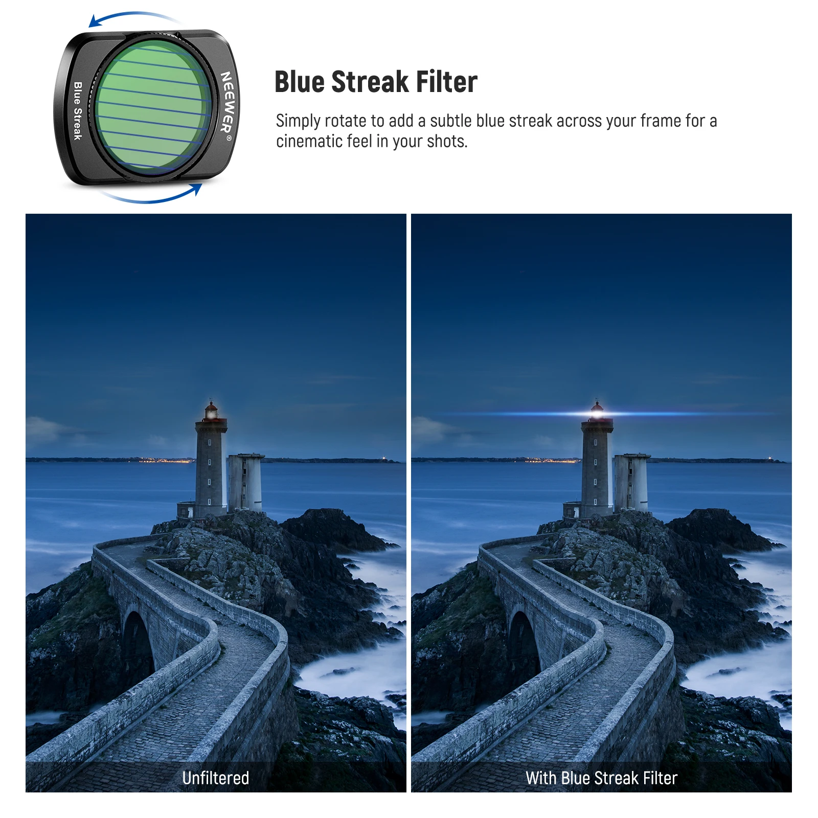 NEEWER Magnetic ND & CPL Filter Kit Compatible with OSMO Pocket 3 Multi Coated