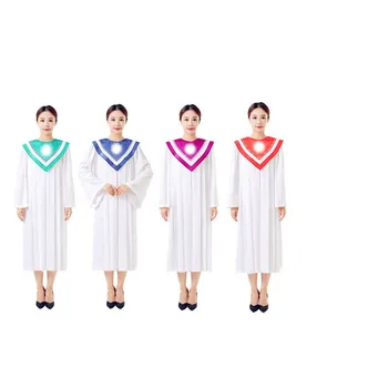 Bible Gown Robe Wear Clothes European Version of Bible Costume Garment Women Church Gospel Choir White Robe Gown Clothing JT001