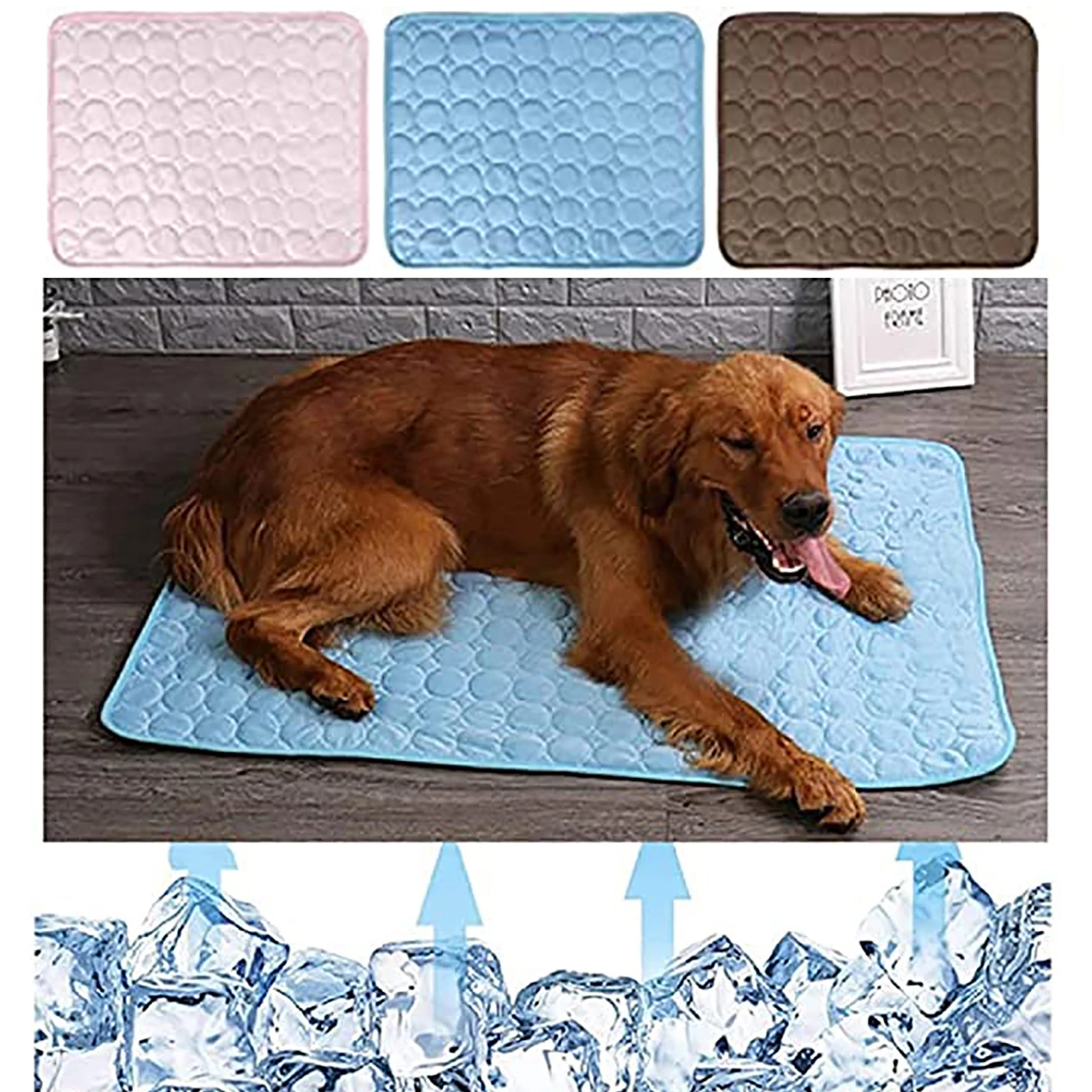 Cojín refrigerante para perros y gatos, esterilla, cama transpirable, lavable, para perros de todos los tamaños, de | - AliExpress