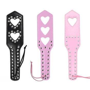 Faux Leather Whip Crop Flogger Restraint Paddle Pad Flirting Roleplay Fetish Bondage Slave Erotic Sexy Lingerie Sexual Toy Adult 3