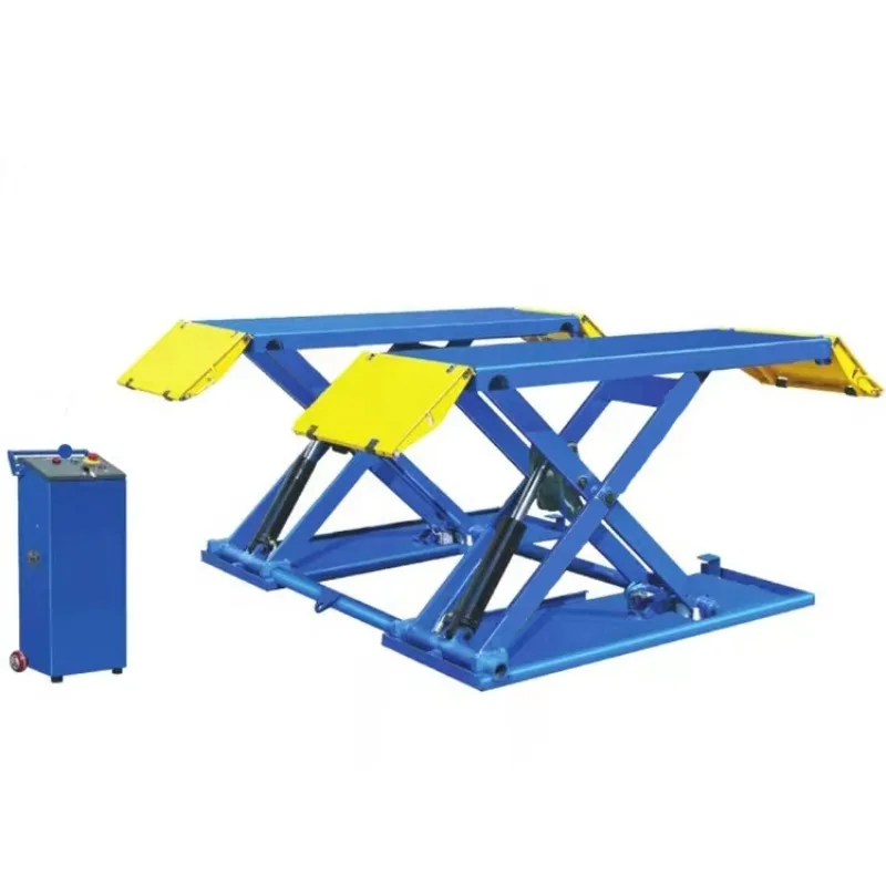 

Customizable Auto Shop Hydraulic Garage Portable Car Lifting Machine Mid Rise Scissor Car Lift with 3-ton Vehicle Hoist