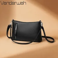 Genuine Brand Top Quality Pu Leather Crossbody Bags for Women 2025 Luxury Designer Female Casual Shoulder Bag Purse Handbags Sac