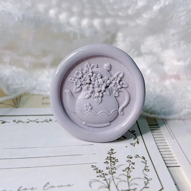 Seal Wax Stamps Head Copper New Personalized Teapot DIY Sealling Wax Stamp Scrapbooking Envelope Invitation Crafts Decoration