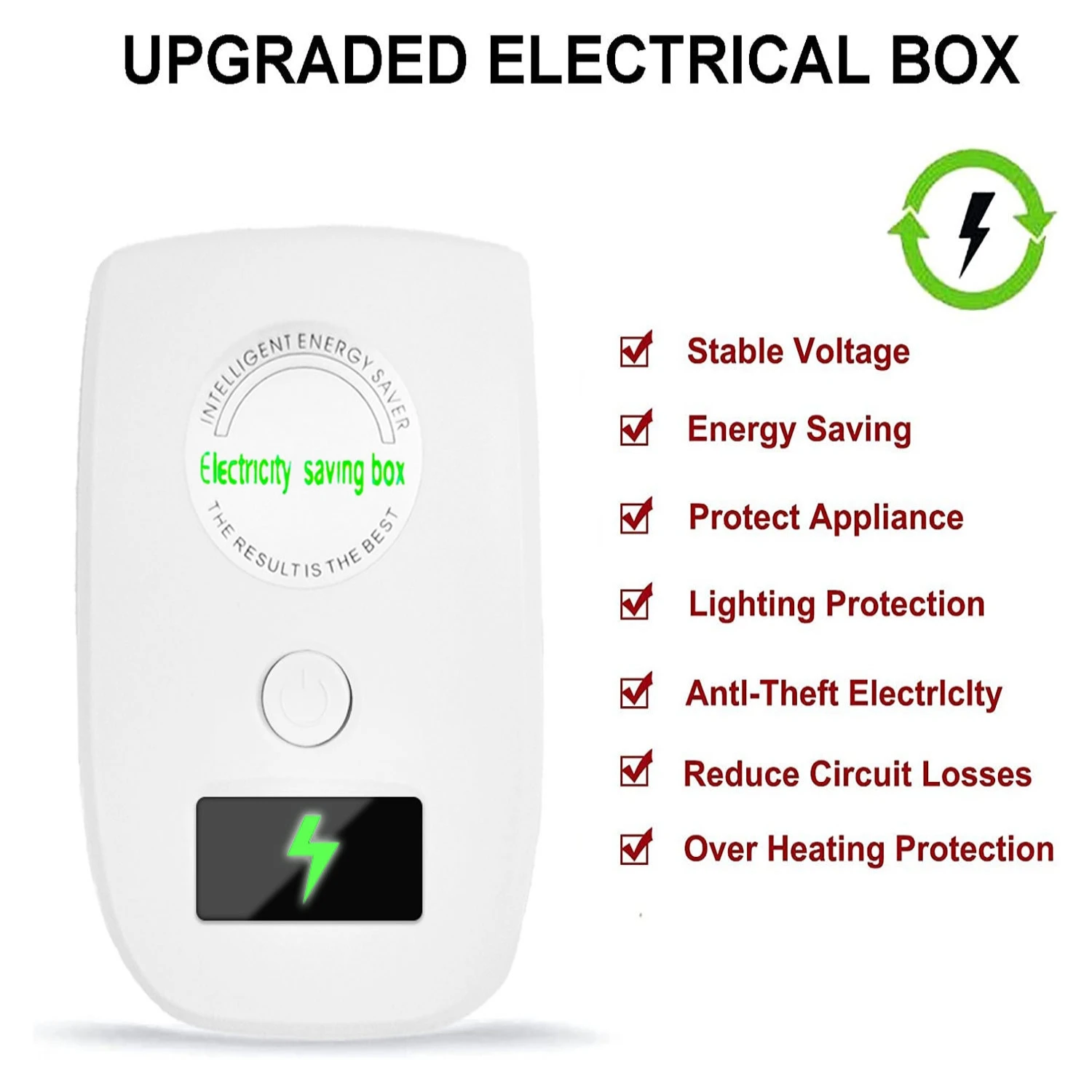 Power saving device Upgraded Power Saver Electricity Saving Device Household Energy Saver Box Power Economizer Electric Improve Factor