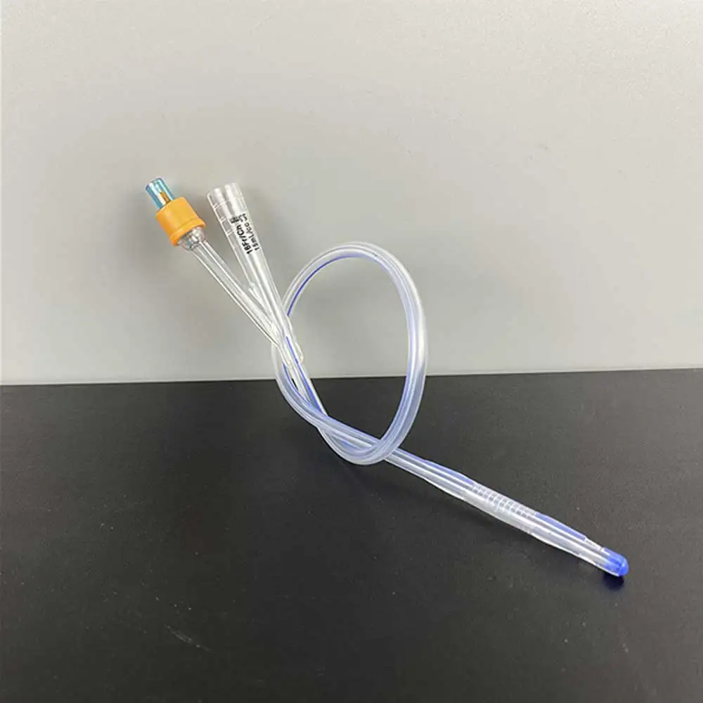Medical Disposable Silicone Urinary Catheter 2 Way Silicone Foley Balloon Catheter for Men Women 12/14/16/18/20/22Fr 1Pc Urinary Catheter
