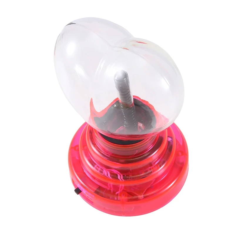 Plasma Ball Heart Shaped Light 4In Touch Activated USB Cable Or Battery Powered Gifts For Kid And Adults Durable
