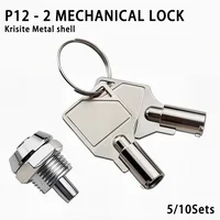 5 комплектов 12 мм замки для шкафа с трубчатыми ключами для шкатулки для драгоценностей, ящика, светильника, коробки, мебельная фурнитура «сделай сам»