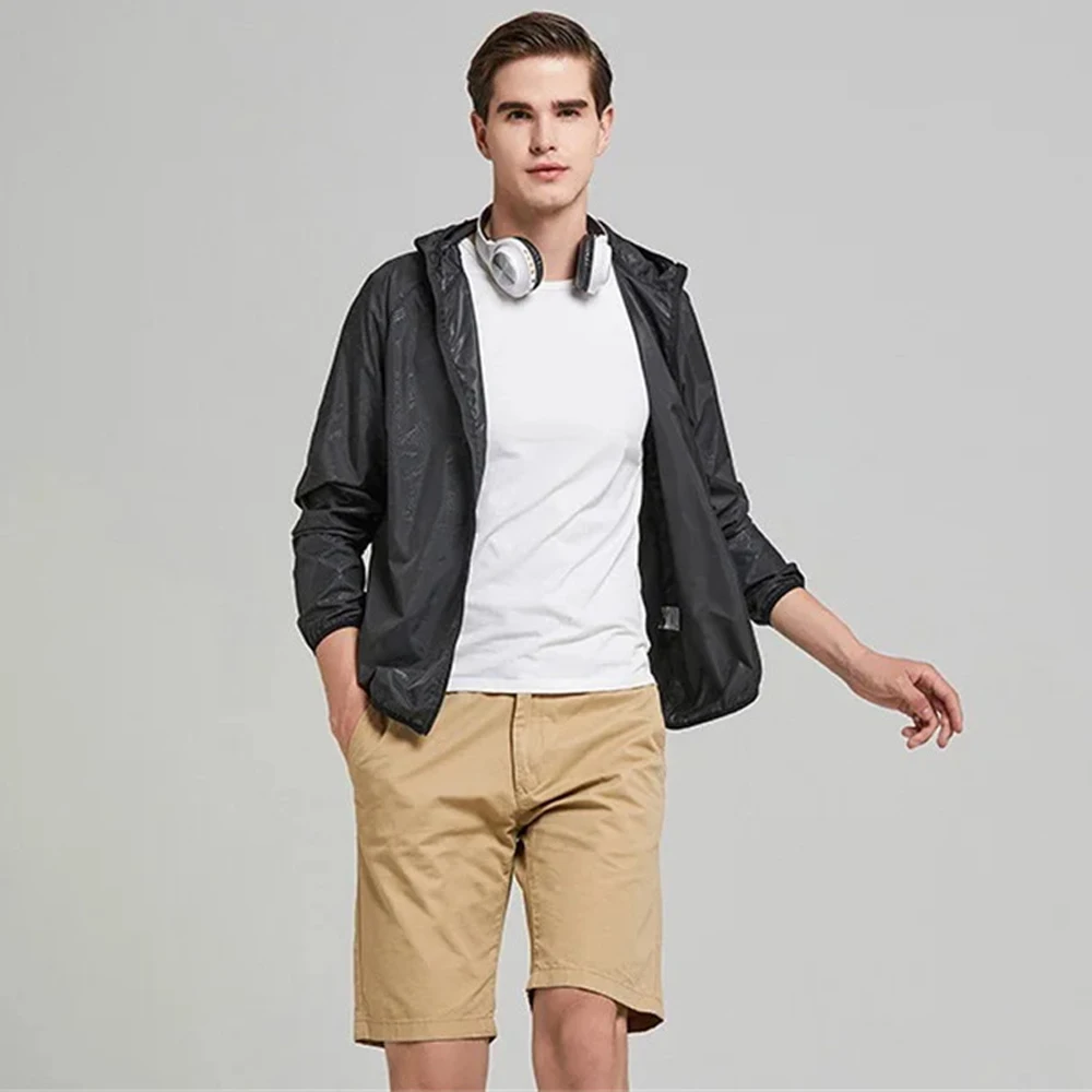 Waterproof Hiking Jackets Camping Rain Jacket for Men Women Waterproof Sun Protection Fishing Hunting Quick Dry Skin Windbreaker