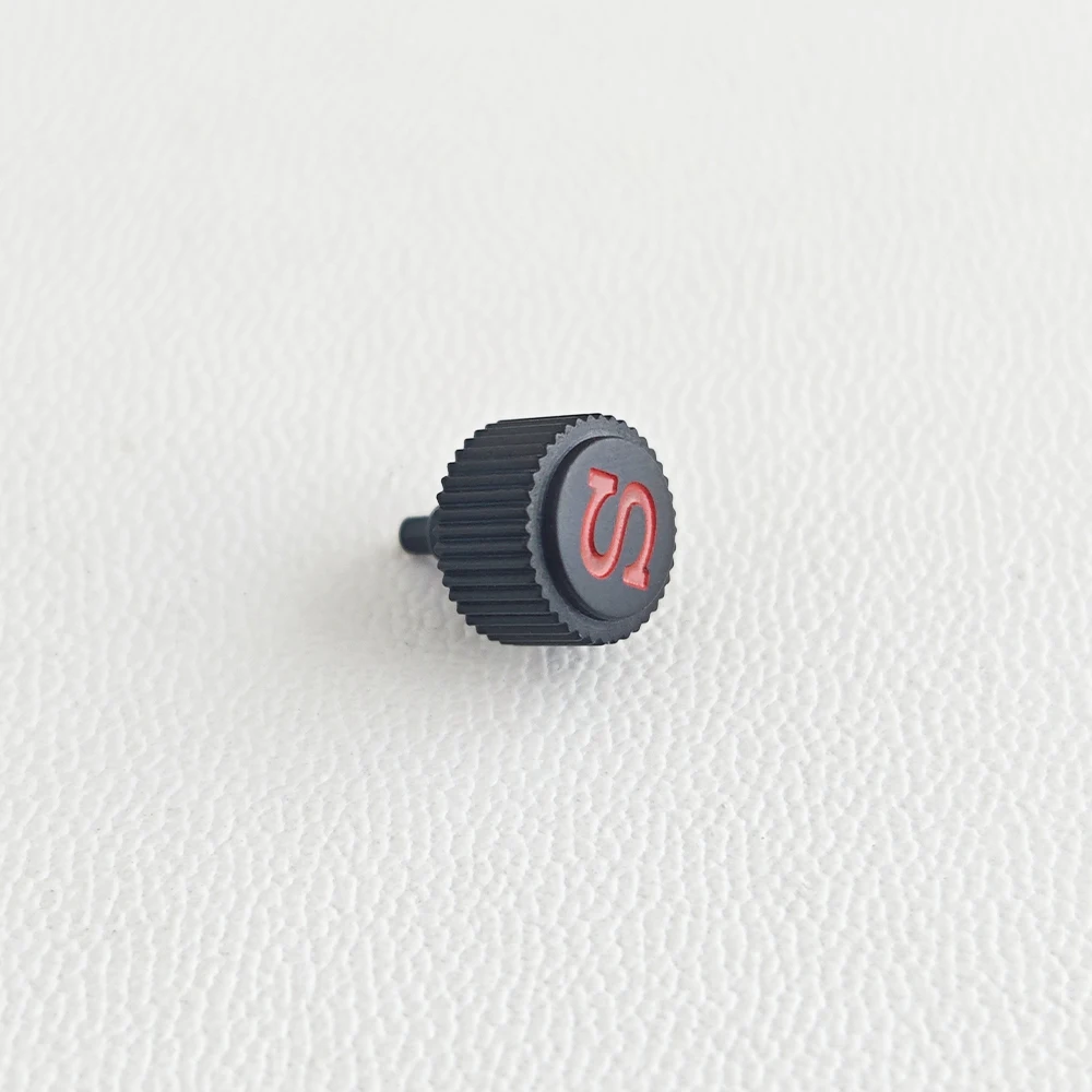 High-Quality Screw-in Case Replacement Watch Crown with Engraved 'S' and Crown Tube