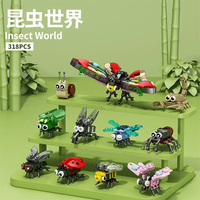 Insect Animals Bricks Constructor Set for Adults Micro Particle Assembled Diamond Building Blocks for Children 9 to 12 Year Toys 3