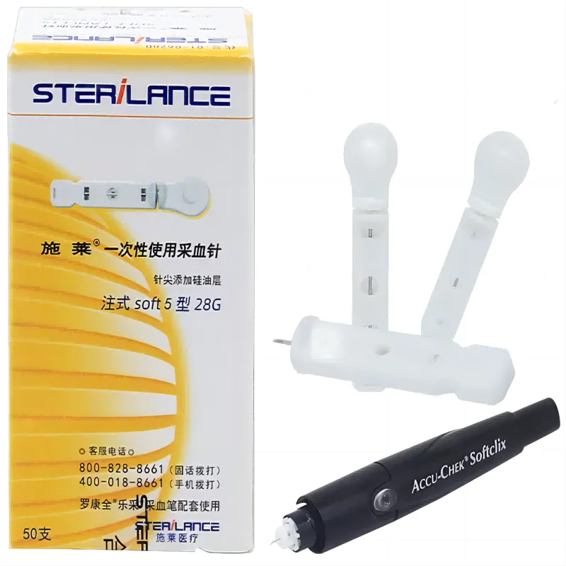 Blood Collections Lancets Accu-Chek Softclix Lancing Device Roche Original Blood Collection Pen