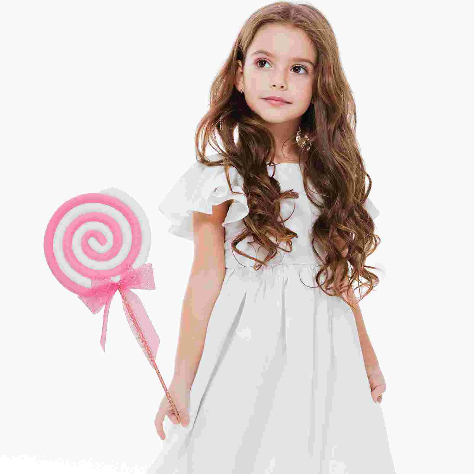 

Lollipop Decoration Large Candy Ornaments 2Pcs Realistic Fake Lollipop Model Simulation Candy Photo Props Party Favors Wedding