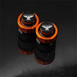 Premium CNC Motorcycle Tire Valve Caps Cover - Universal Fit (Orange)
