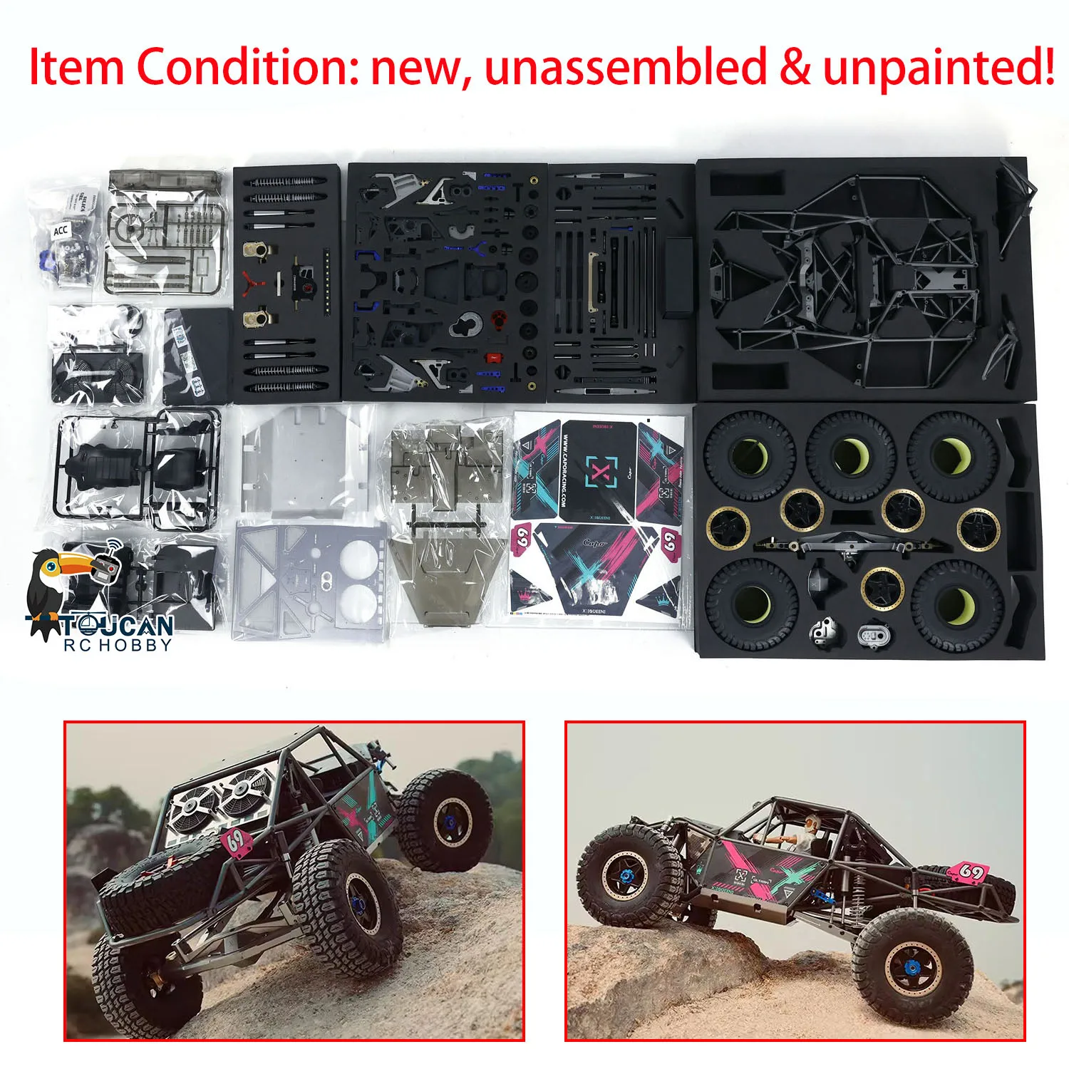 New Arrival Capo 1/8 RC Crawler Car U4 CD1582X 2 Speeds Radio Control Racing Vehicles Kits Toys for Boys  TH23512 3