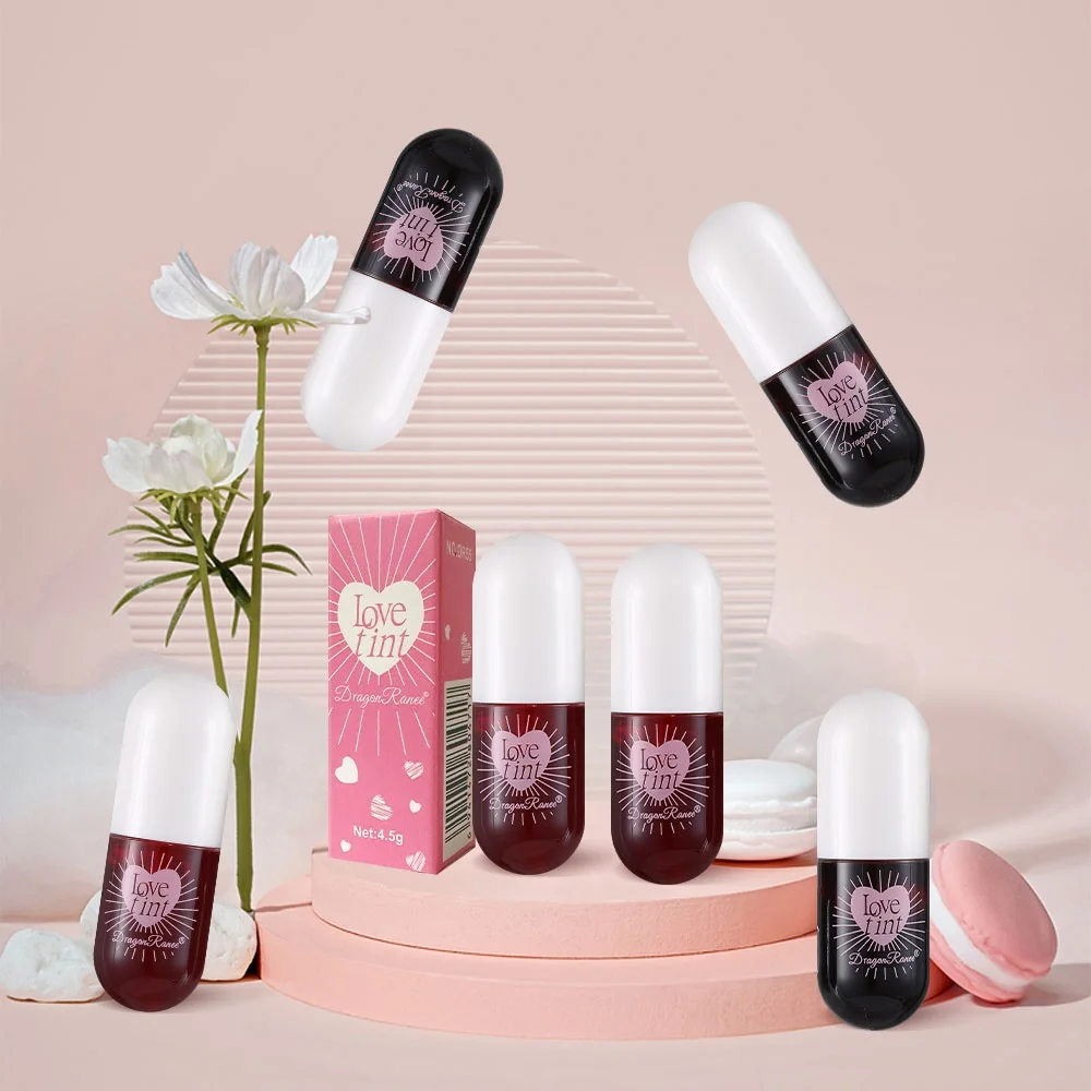 Mirror Lipstick, Water-Dyed Lip Liquid, Lip Glaze, Water-Glossy Mirror Glass Lipstick, Long-Lasting, Not Easy to Stick to the Cup, Lip Glaze, Light and Compact Lip Glaze 4
