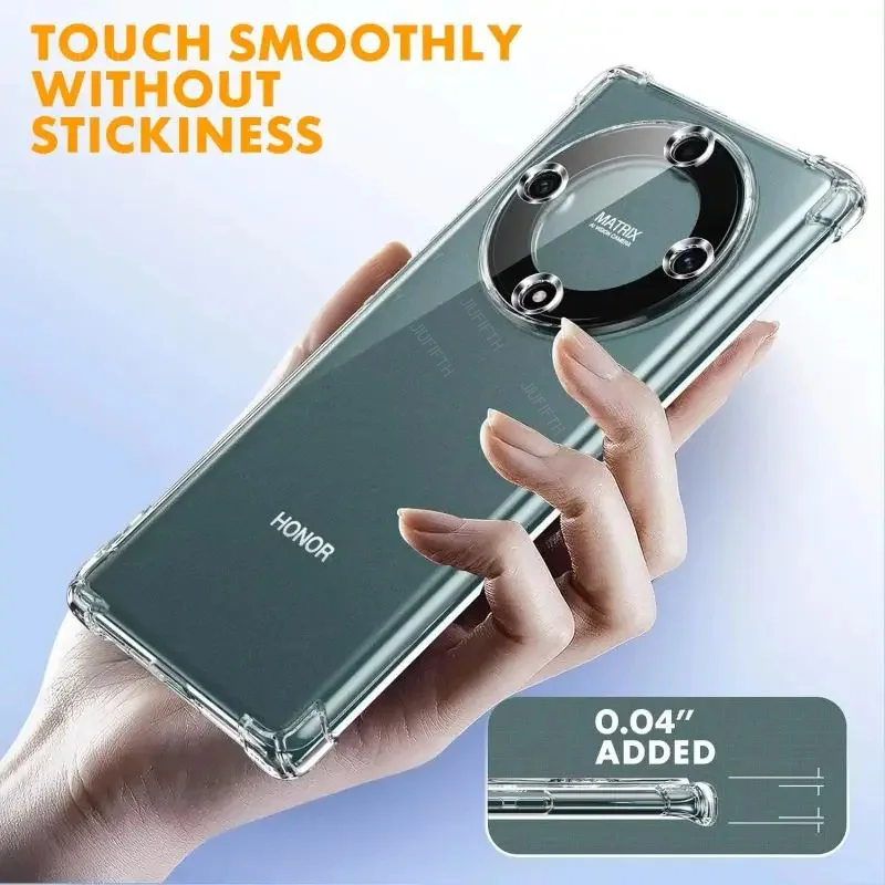 Airbag Shockproof Transparent Silicone Phone Case - Soft TPU Protection