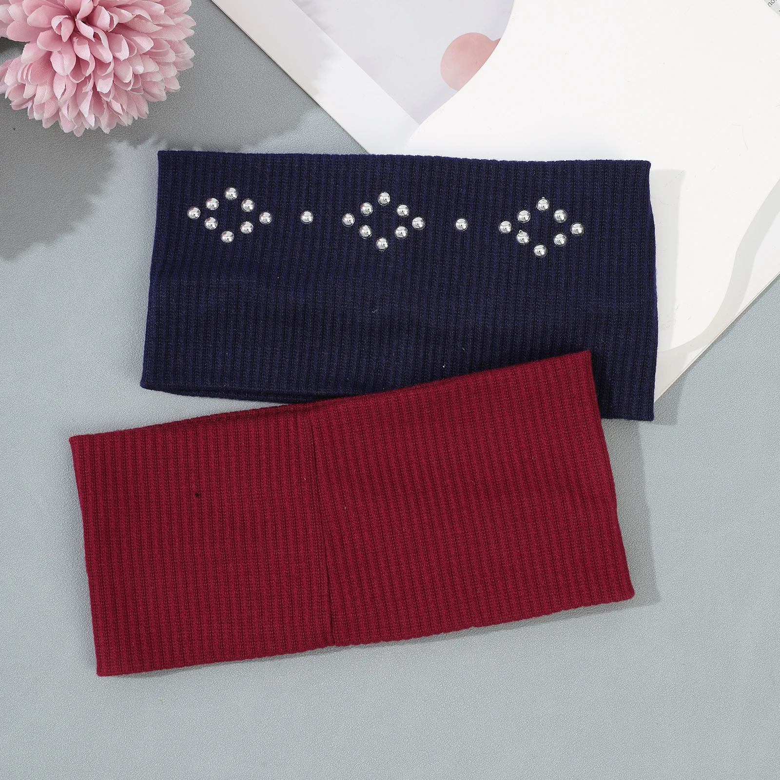 1pc Elastic Wide Headband Fashion Sports Stretchy Winter Warm Hairbands for Women Girl Non-Slip Soft Hair Accessories