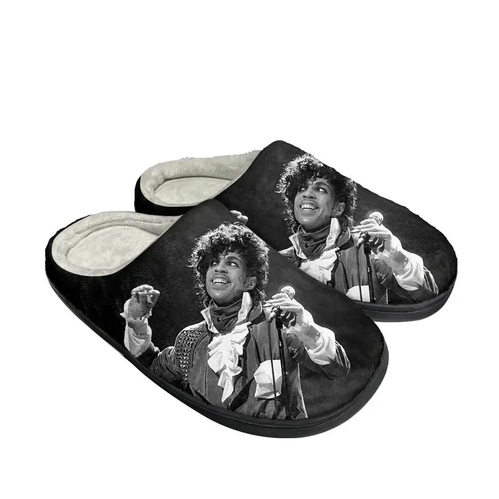 Hot Rapper Prince Fashion Cotton Custom Slippers Mens Womens Sandals Plush Casual Keep Warm Shoes Thermal Comfortable Slipper