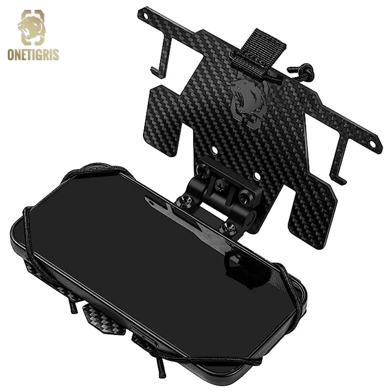 Phone Holder ONETIGRIS Military Mobile Phone Rack Tactical Chest Bag Map Case Panel Airsoft Gear Outdoor Molle Folded Iphone Navigation Board
