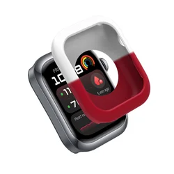 Soft Silicone Shockproof Smartwatch Protector Shell Cover for ForHuawei Watch D2 (Red White)