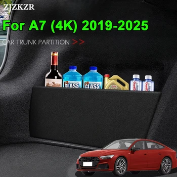 Per Audi A7 4K 2019-2021 2022 2023 2024 Auto Organizer Tronco Parti Laterali Auto Interni Tronco Accessori Strumenti di Stoccaggio