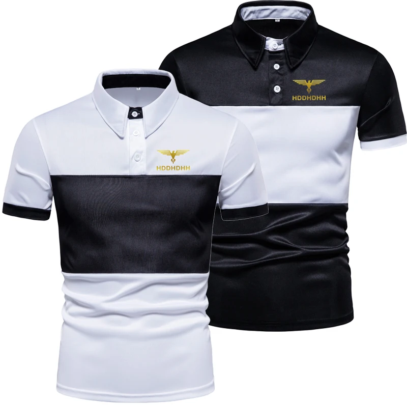 

HDDHDHH Brand Printing New Fashion Men Tops Summer Popular Polo Men's Business Shirts